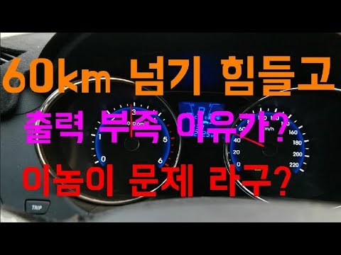 60KM이상 안나가!차라리 뛰는게 빠르겠다.출력부족 이유가 뭐더냐?[자동차의모든것-Car & Man]