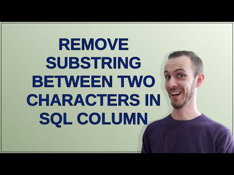 Remove substring between two characters in SQL Column
