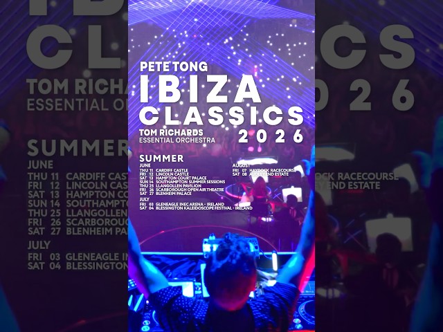 It’s going to be a massive summer of Ibiza Classics ☀️11 outdoor shows confirmed, LINK IN BIO