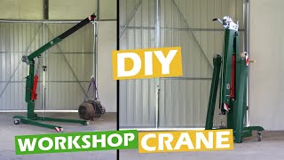 Making workshop crane with winch || DIY crane