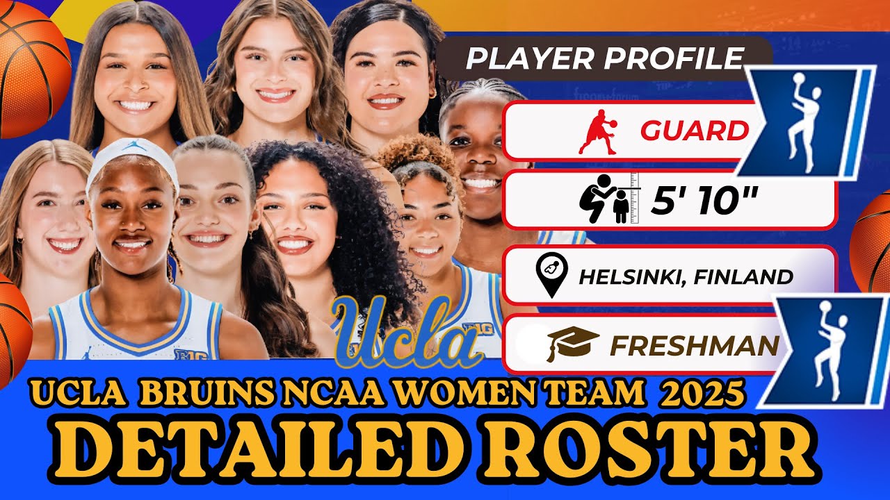 UCLA Bruins NCAA WOMEN Team Complete Roster 2025. NBA | WNBA | Lebron ...