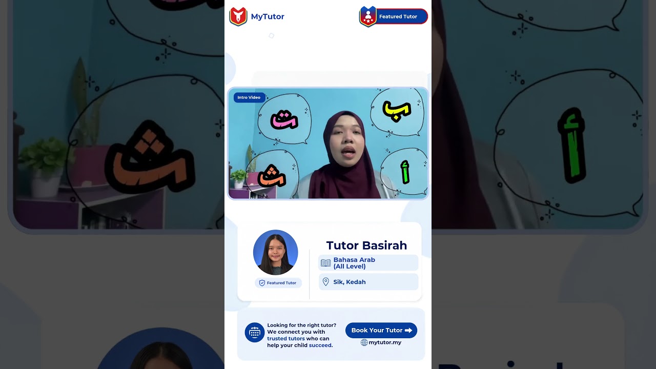 Tutor Basirah | Bahasa Arab (All Level) | Sik, Kedah