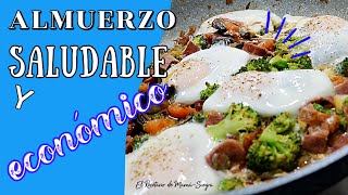 HUEVOS ESTRELLADOS SOBRE VEGETALES/ALMUERZO KETO/COMO HACER