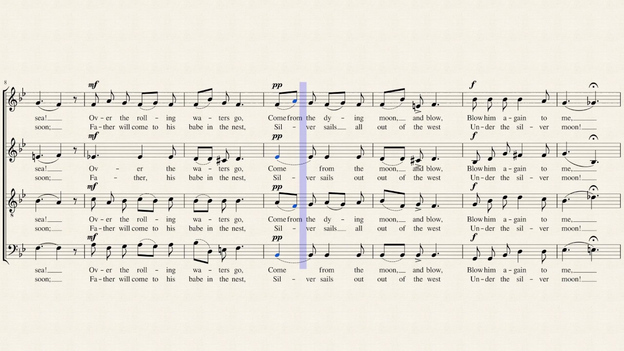 a cappella lyrics Sweet and low