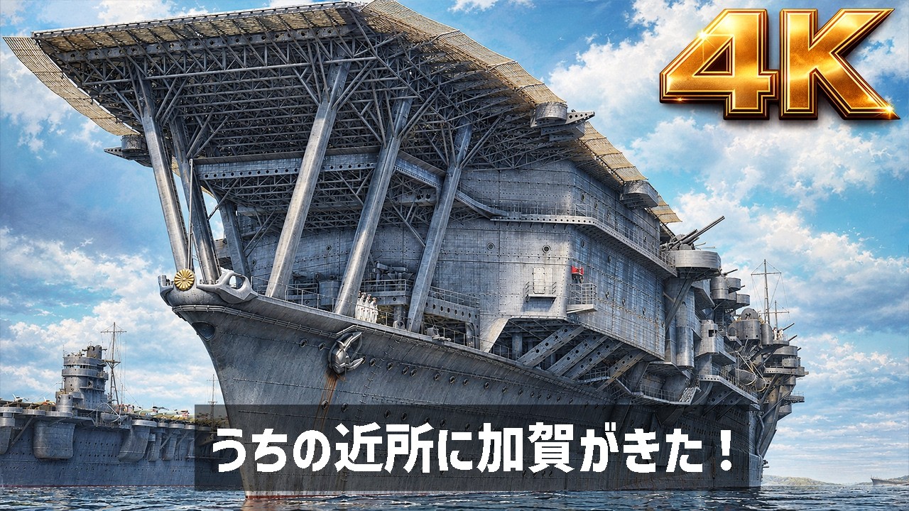 巨大空母『加賀』を下から見てみる