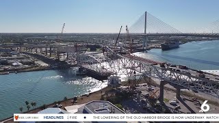 End of an Era: Historic Harbor Bridge center span comes down