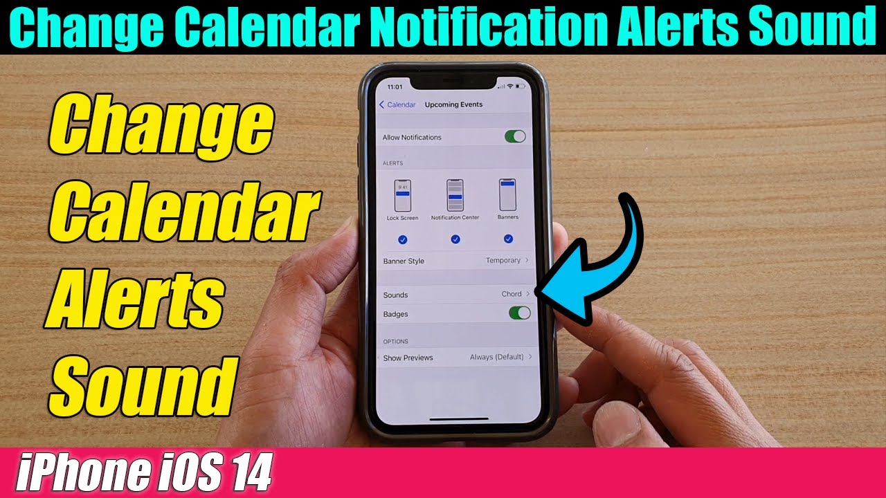 iPhone iOS 14 How to Change Calendar Notification Alerts Sound YouTube