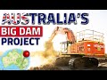 Massive earthmoving for a big dam project