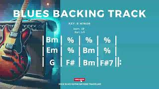 Blues Backing Track in B Minor 60 BPM 6/8