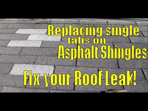 How To Fix Leaking Roof In Asphalt Shingles Replacing Single How To Fix Leaking Roof In Asphalt Shingles Replacing Single
