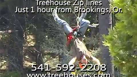 Treehouse zip lines at Out 