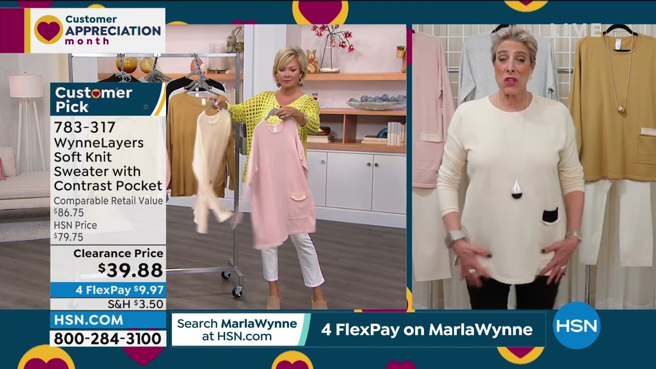 WynneLayers Soft Knit Sweater with Contrast Pocket