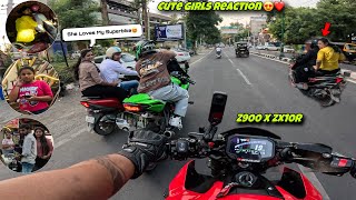 Kawasaki ZX10R 😍 | Public Reaction on Kawasaki z900