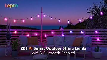 ZB1 AI Outdoor String Lights – Illuminate Your Evenings with AI Tech