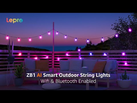 ZB1 AI Outdoor String Lights – Illuminate Your Evenings with AI Tech