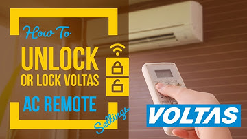 How to Unlock Voltas Ac Remote ( easily )