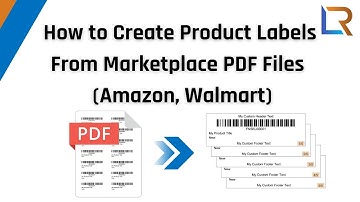 How to Create Product Labels From Marketplace PDF Files | Amazon Walmart | Label Resizer