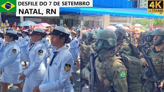 Military Parade Brazil's Independence Day  Natal, RN, Brazil [4K] 07.09.2022