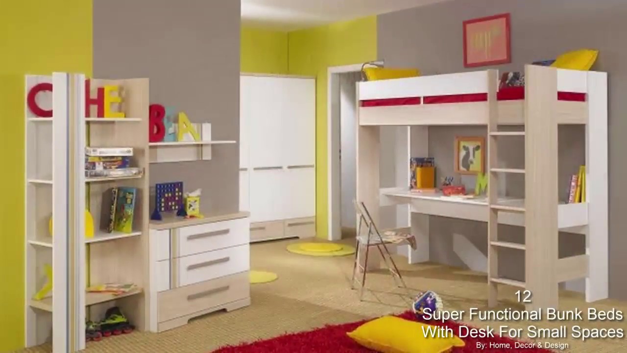 12 Super Functional Bunk Beds With Desk For Small Spaces You You Premium