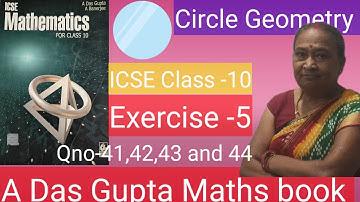 #Circle#secant and tangent property# Class-10#ICSE Das Gupta Banerjee mathsbook#Ex-5,Qno-41,42,43,44