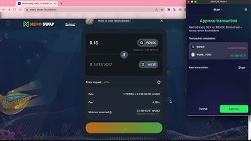 How to swap RENEC on NemoSwap DEX