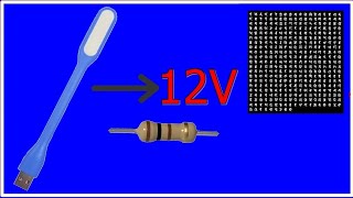 Convertir Lámpara Usb A 12V - Convert Usb Lamp To 12V