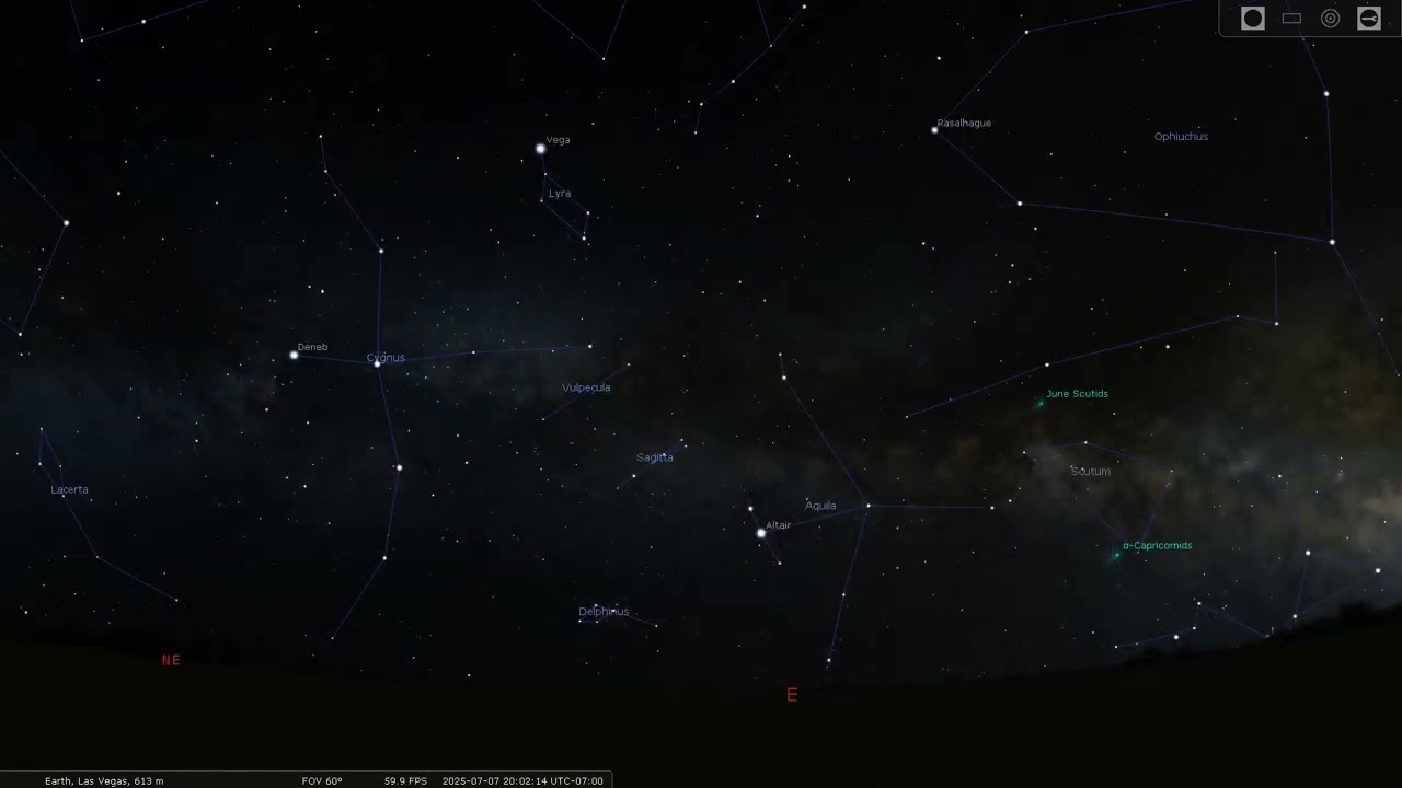 Las Vegas Night Sky Weekly: July 7th - July 13th, 2025