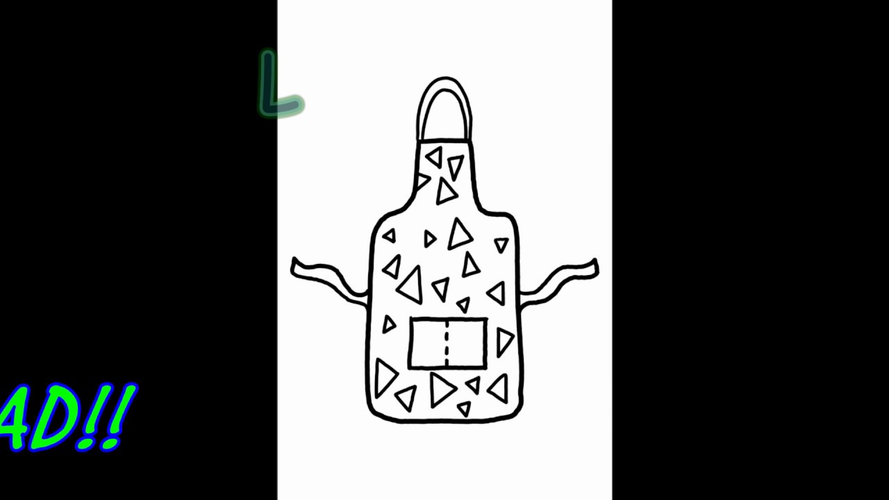 How To Draw Apron Kids Youtube Learning Letter A Draw an Apron - YouTube