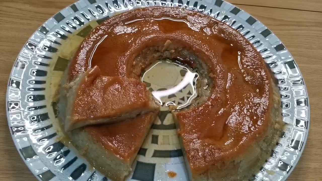 FLAN DE HORCHATA CON FARTONS (Pan de Alboraya)