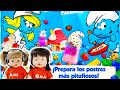 ANI y ONA JUEGAN a COCINAR PITUFIPALETAS, PITUFIBATIDOS Y PASTEL DE PITUFINA⭐️GAMEPLAY