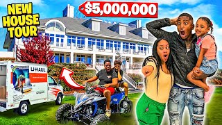 WE FINALLY MOVED TO A NEW CRIB &amp; BOUGHT A MEGA MANSION..... 🏰😱 (NEW HOUSE TOUR)
