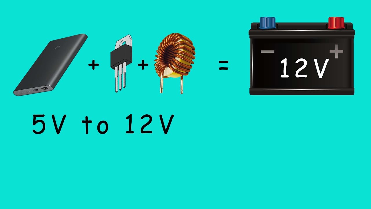 how to convert 5v to 12v, convert power bank to 12v