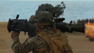 미 해병대 분대급까지 편제되는 신형 칼 구스타프 M4 무반동포 실사격,   '포스디자인 2030'  일환으로 화력이 강해지는 미 해병 보병대의 무반동포 실사격 영상
