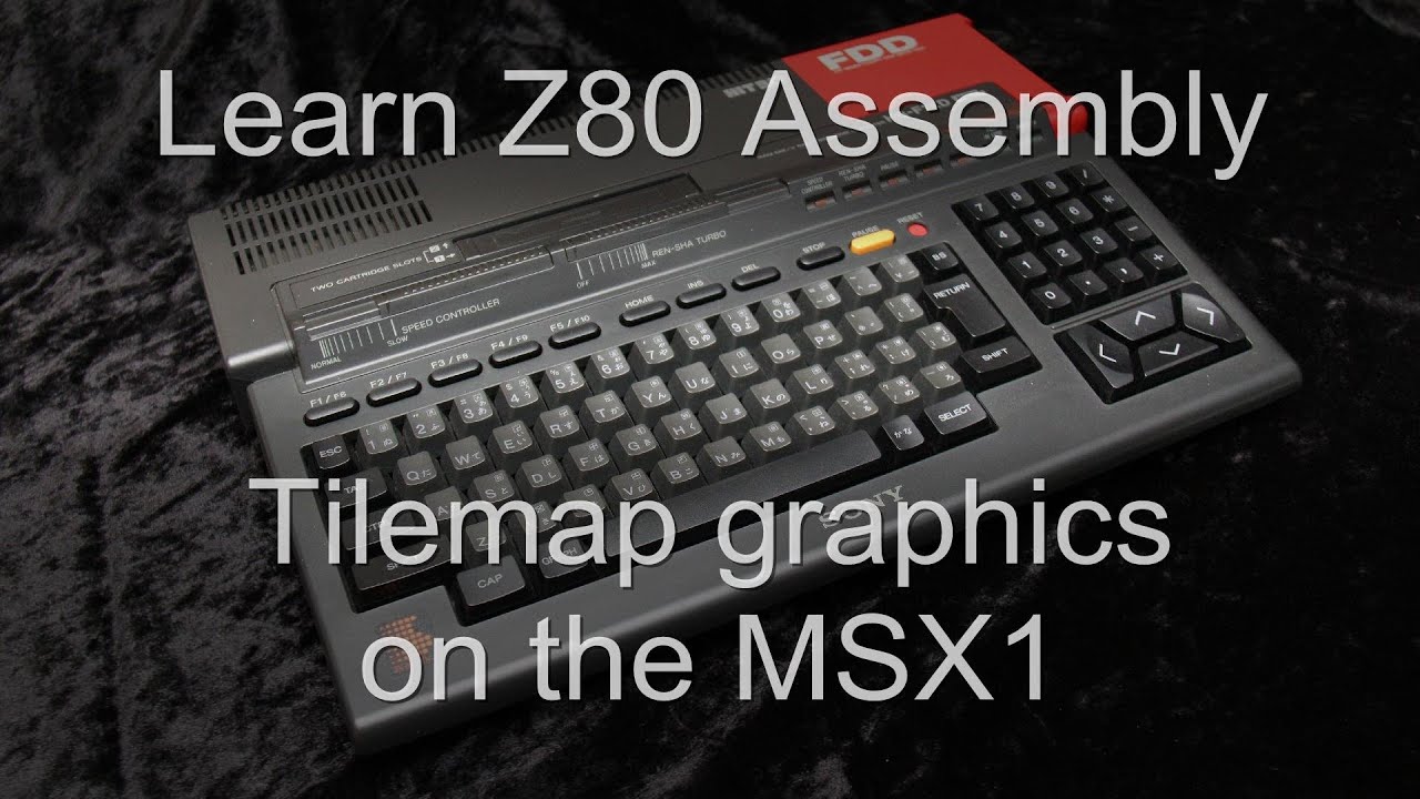 Tilemap graphics on the MSX1 - Z80 Assembly Lesson P10 - YouTube