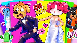 💖🩷 Labrador CHEATING at the WEDDING | PAPILLON LOVE Sticker Book #paperdiy #asmr #sherifflabrador