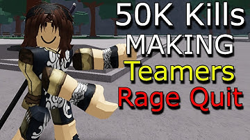 MAKING TEAMERS RAGE QUIT🙏😂 The Strongest Battlegrounds