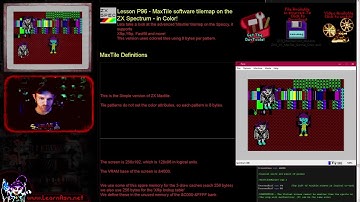Z80 Lesson P96 - MaxTile software tilemap on the ZX Spectrum - in Color!