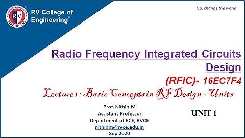 RFIC Unit 1 Lecture 1
