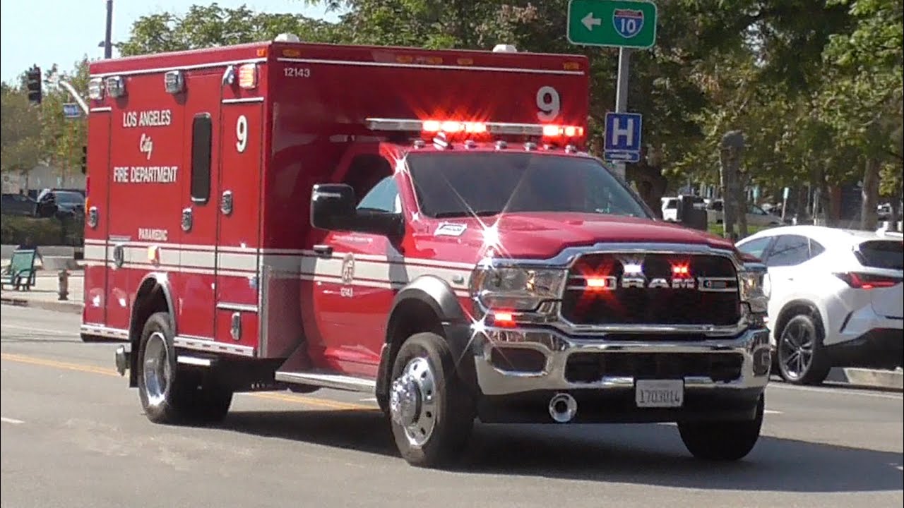 Lafd Tech Rescue Rig LAFD *NEW* Rescue 9 Transporting 7/16/2025 - YouTube