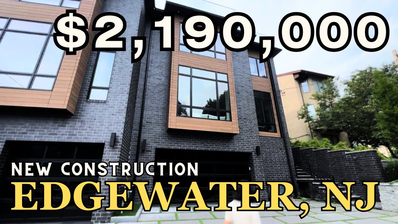 TOUR Inside a STUNNING $2,190,000 Million Dollar Edgewater Townhouse with NYC VIEWS