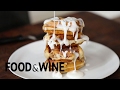How to Make Cinnamon Roll Waffles | Mad Genius Tips | Food & Wine