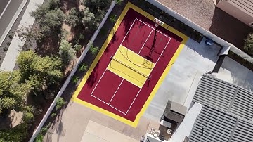 Sun Devil Themed Basketball/Pickleball Residential Court