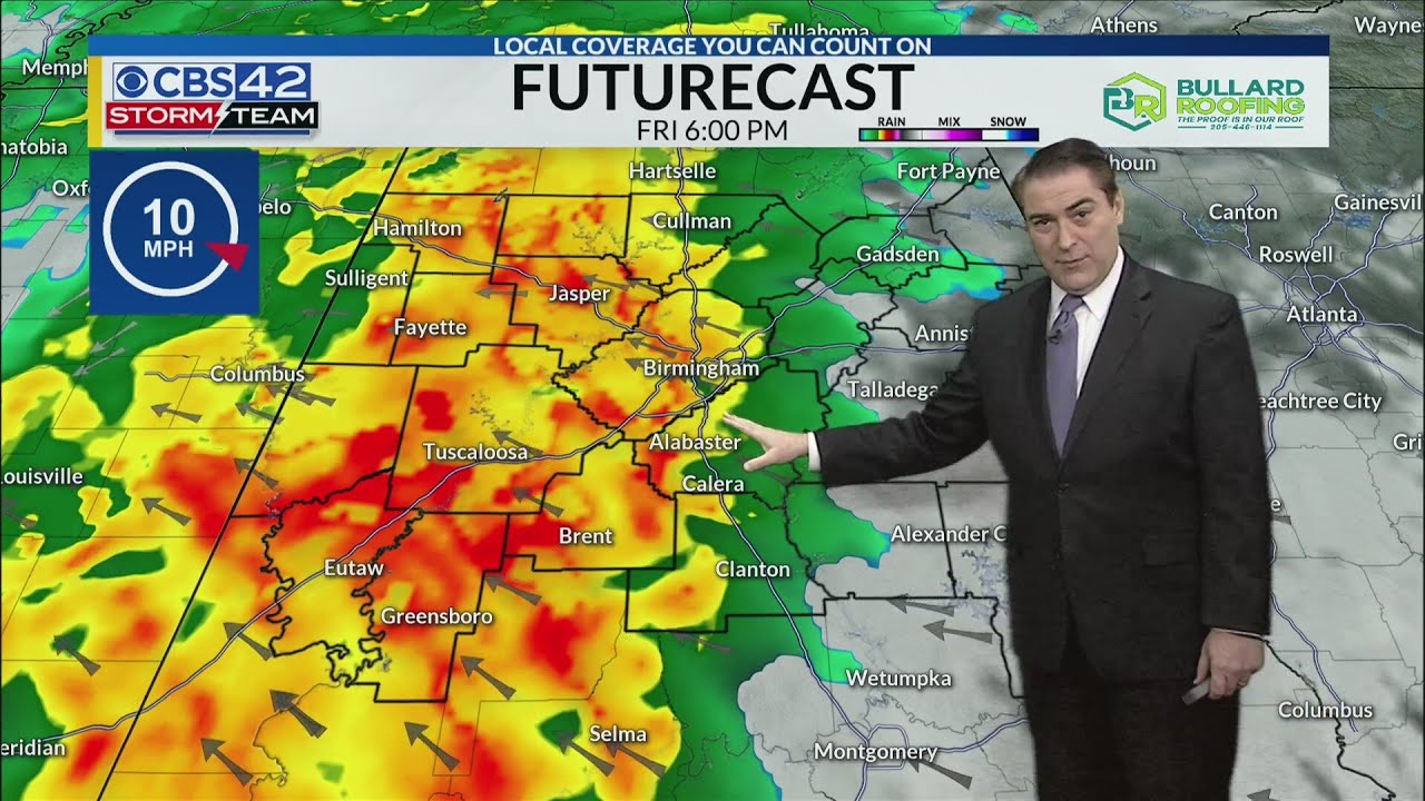 January 4th CBS 42 News at 4 pm Weather Update - YouTube