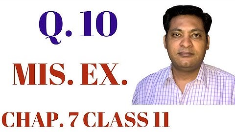 QUESTION 10 MISCELLANEOUS EXERCISE CHAPTER 7 PERMUTATION & COMBINATION  11 NCERT FOR CA FOUNDATION