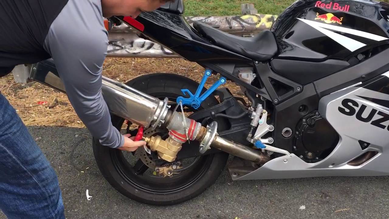 2005 gsxr 600 motorcycle exhaust cutout YouTube
