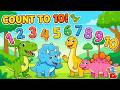 Count to 10 With Dinosaurs 🦖 | Learn Numbers | Dinosaur Song for Kids