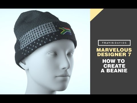 Marvelous Designer 7 - How To Create A Beanie
