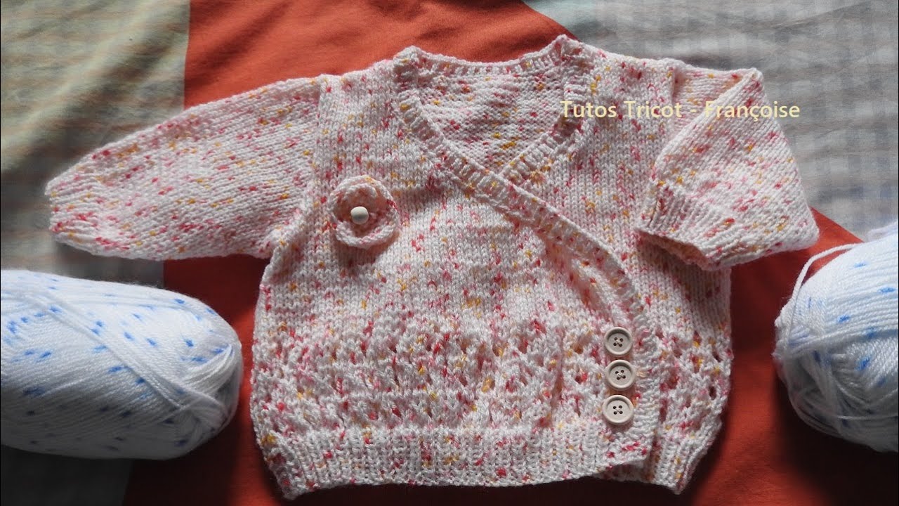 Baby vest / baby knit cardigan 0/1 months - 3 months - 6 months 