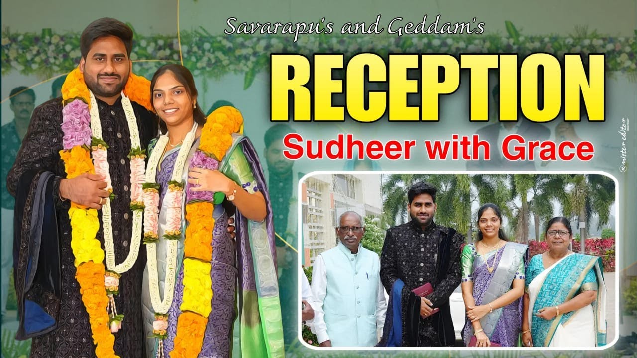 Wedding Reception// Sudheer weds Grace//15/11/23@sudheer_savarapu2772 #wedding #live #love #song