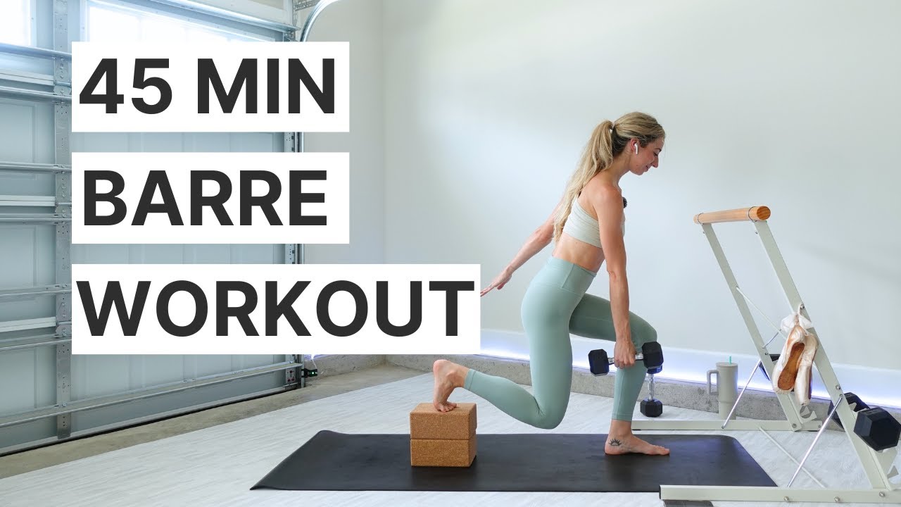 45MIN BARRE Workout | Strength with weights